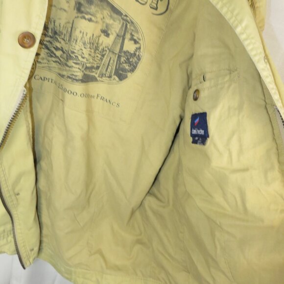 Daniel Hechter Petrole Trust Cotton Jacket Tan Long Sleeve Paris Chic Men's VTG - Picture 15 of 16